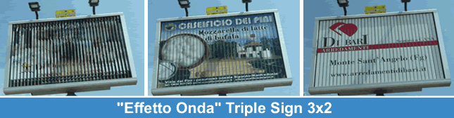 l'effetto onda nella pubblicità esterna cattura lo sguardo dei passanti,