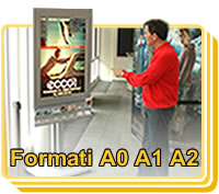 display luminosi multiposter, da parete  o autoportante: piccole medie dimensioni per negozi, fiere, show room